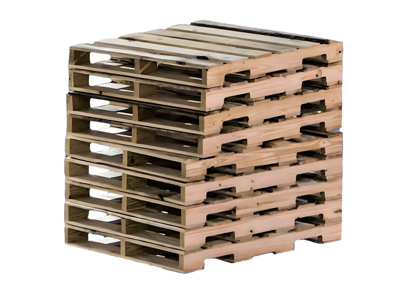 Stacked Stringer Pallets